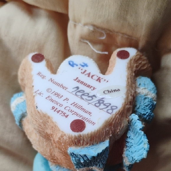 Jack by BB Dakota Teddy Bear Set - Cream and Blue - Picture 3 of 6